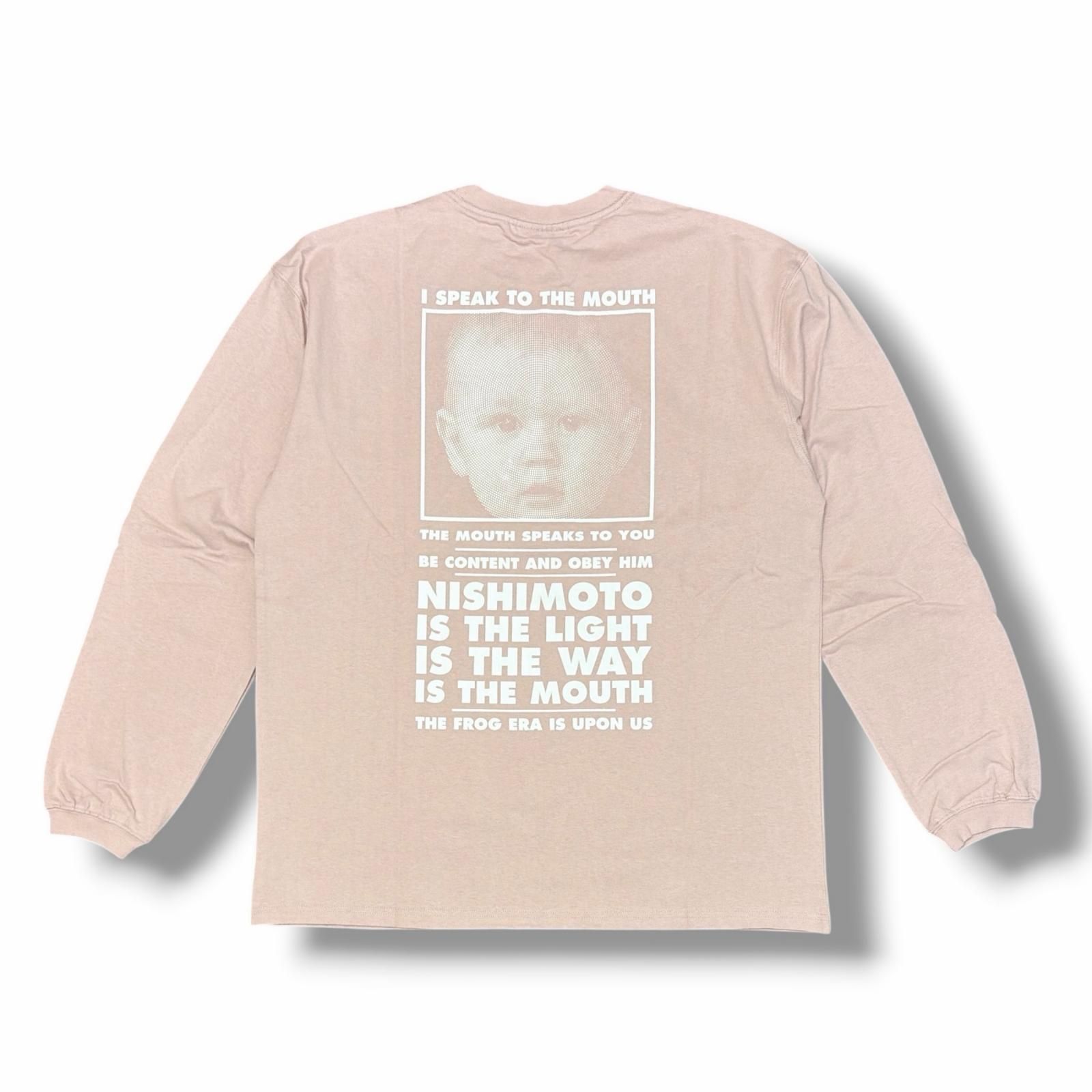 参考上代8800円 未使用 NISHIMOTO IS THE MOUTH L/S TEE プリント長袖T 