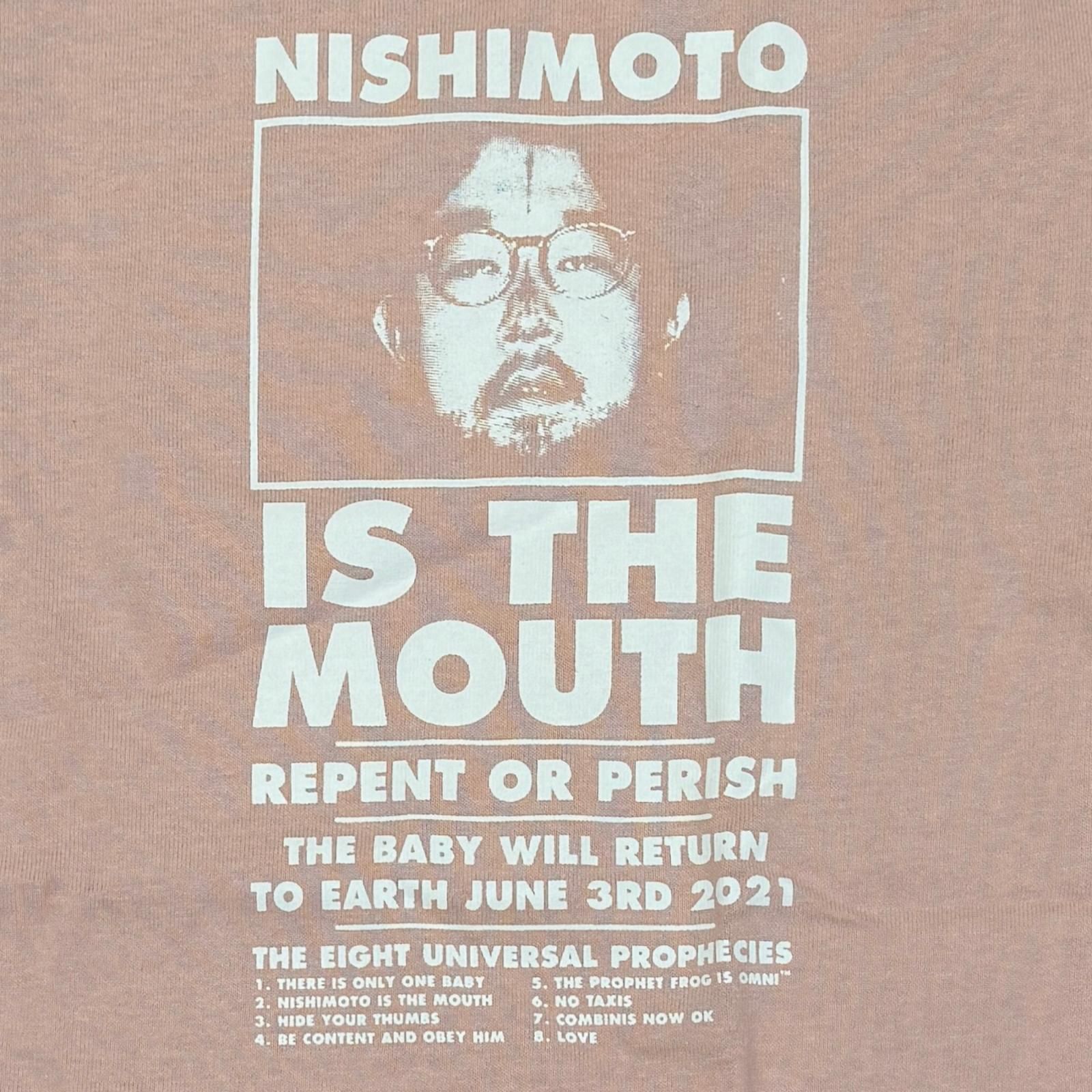 参考上代8800円 未使用 NISHIMOTO IS THE MOUTH L/S TEE プリント長袖T 