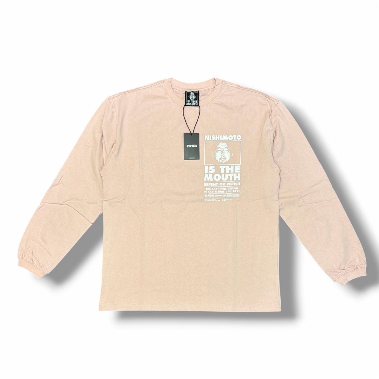 参考上代8800円 未使用 NISHIMOTO IS THE MOUTH L/S TEE プリント長袖T 