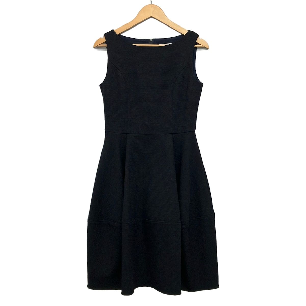 FOXEY NEW YORK(フォクシーニューヨーク) ワンピース サイズ40 M レディース美品 - 44980 黒 クルーネック/ノースリーブ/ロング