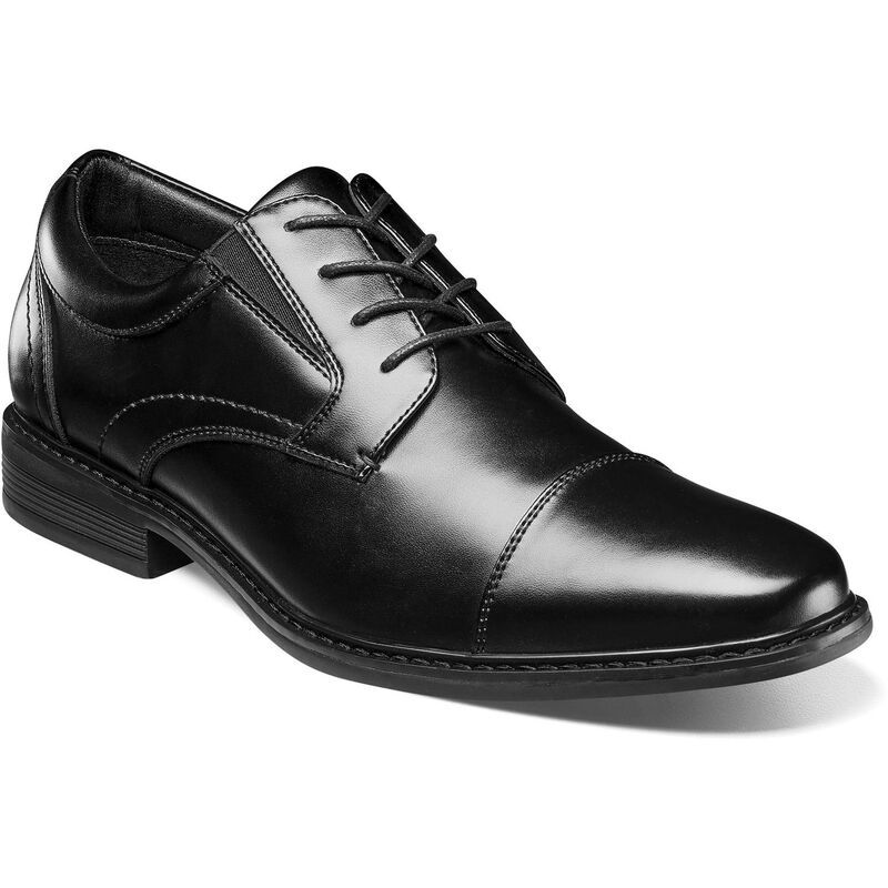 ノンブッシュ メンズ シューズ オックスフォード キャップ Nunn Bush Jarvis Mens Cap Toe Oxford Shoes Black ブラック