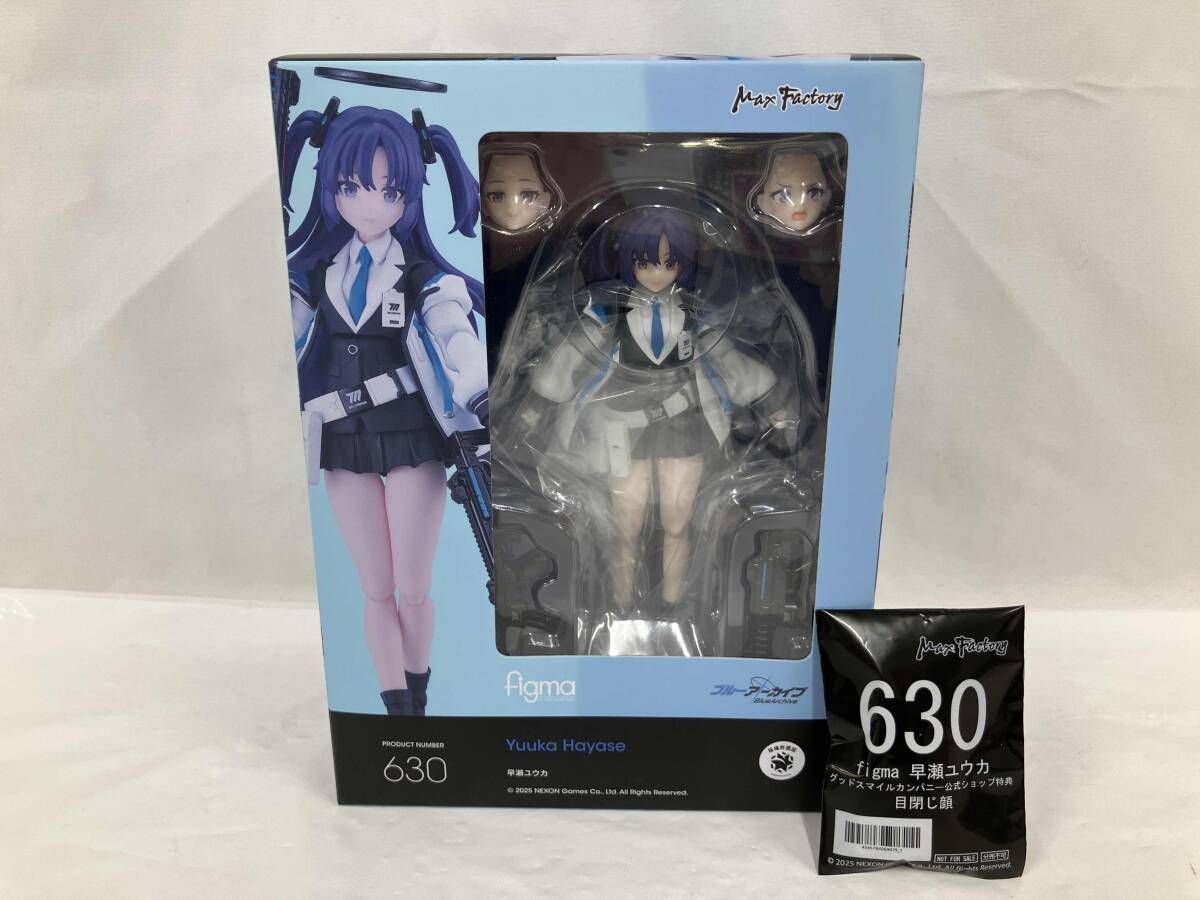 未開封品 (特典付き)figma 630 ブルｰアｰカイブ -Blue Archive- 早瀬ユウカ グッスマオンライン限定 ブルｰアｰカイブ -Blue Archive-