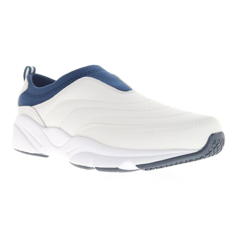 プロペット メンズ シューズ スニーカー Propet Stability SlipOn Mensneakers White Navy ホワイト