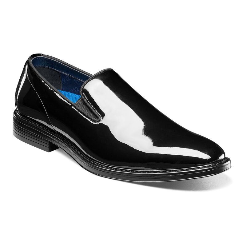 ノンブッシュ メンズ シューズ スリッポン・ローファー Nunn BushR Centro Flex Mens Plain Toe SlipOn Shoes Black ブラック