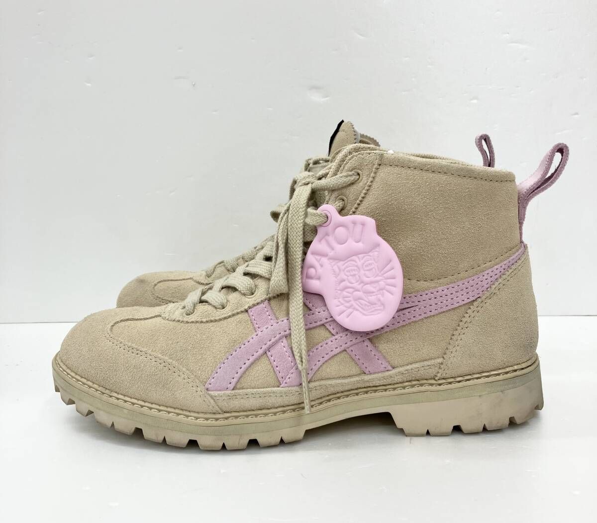 Onitsuka Tiger × PATOU オニツカタイガー パトゥ 1183C378 ハイカットスニーカー 24.5 ベージュ ピンク 通年