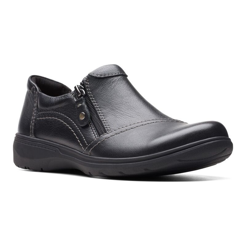 クラークス レディース シューズ サンダル レザー ClarksR Carleigh Ray Womens Leather Shoes Black ブラック