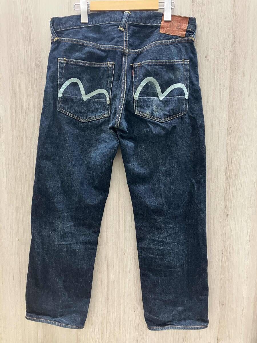 ★EVISU ジーンズ デニム 水色カモメ 2001 極太 虎耳 NO.2 W33×35 エヴィス エビス