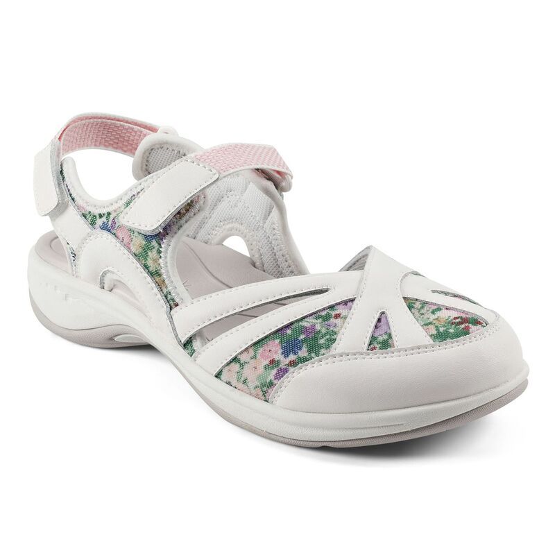 イージースピリット レディース シューズ サンダル Easy Spirit Esplash Womens WaterResistant Sport Sandals White Floral ホワイト