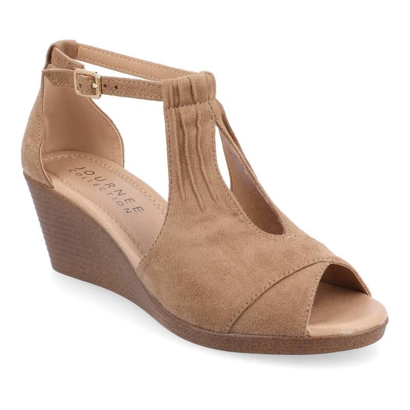 ジュルネ コレクション レディース シューズ サンダル Journee Collection Kedzie Womens Wedges Taupe トープ