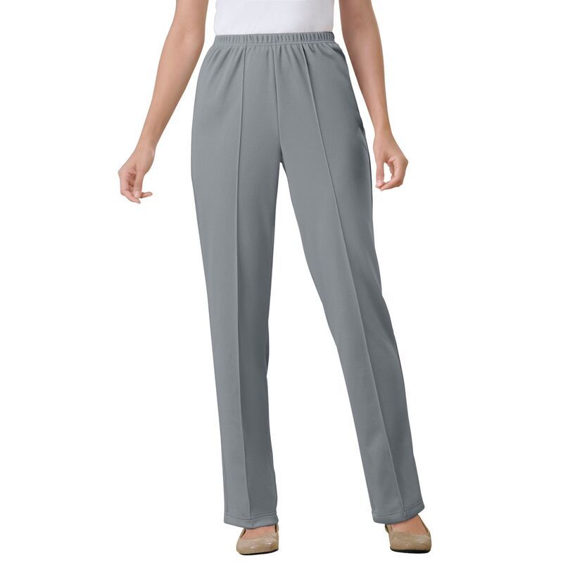ウーマン ウィズイン レディース ボトムス カジュアルパンツ プラスサイズ トール ニット Woman Within Plusize Tall Knit HassleFree PullOn Elast