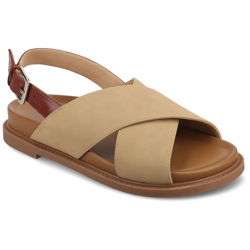 ジャーニー レディース シューズ サンダル Journee Marinna Womens Flat Sandals Taupe トープ