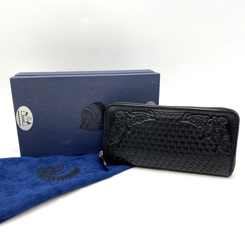【中古品】 SAAD サード LEATHER LONG WALLET レザー ロング ウォレット 長財布 財布 【200-260617-ya-01-izu】