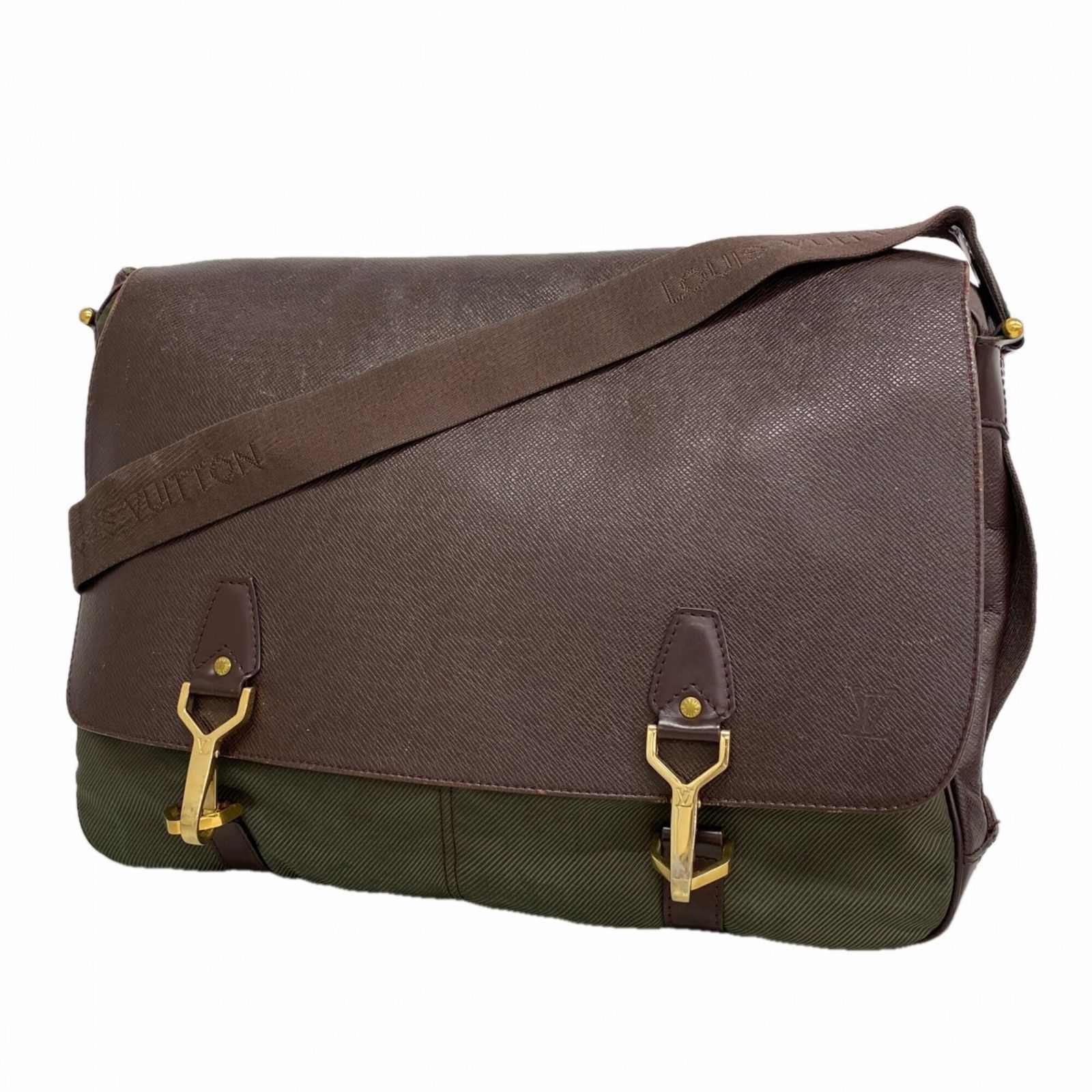 ルイ・ヴィトン(Louis Vuitton) ルイ・ヴィトン ショルダーバッグ タイガ デルスー M30166 アカジューメンズ
