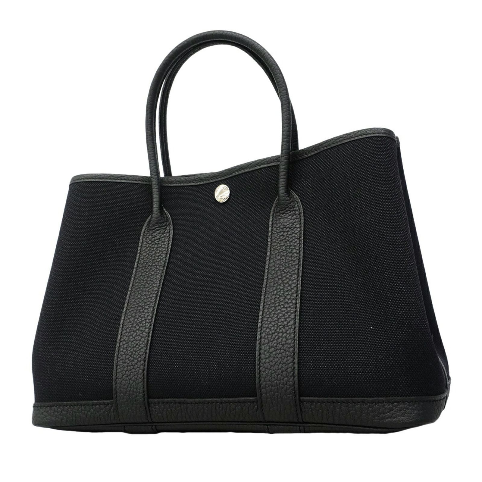 エルメス(Hermes) エルメス トートバッグ ガーデンTPM トワルミリタリー ブラック B刻印レディース