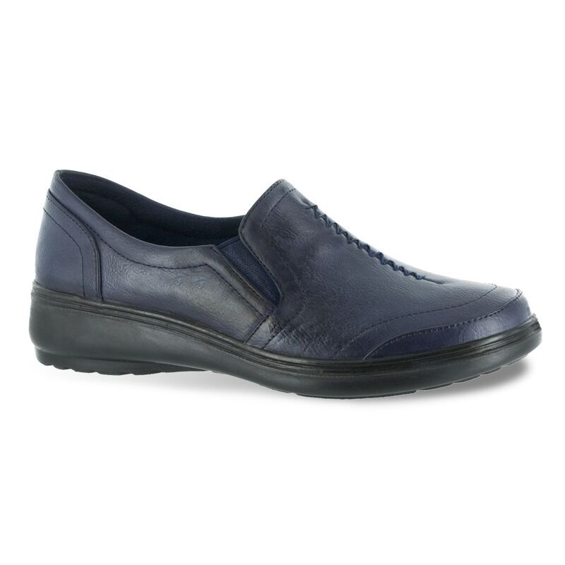 イージーストリート レディース シューズ スリッポン・ローファー Easy Street Ultimate Comfort Womens Loafers Navy ネイビー