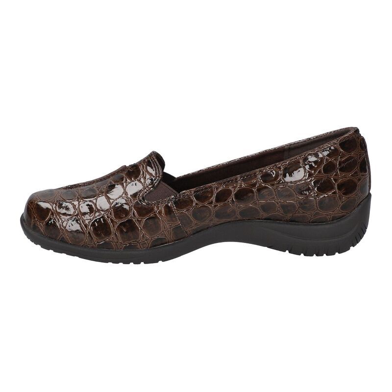 イージーストリート レディース シューズ スリッポン・ローファー Easy Street Purpose WomenslipOn Shoes Brown Patent Croco ブラウン イージーストリート レディース シューズ スリッポン・ローファー Easy Street Purpose WomenslipOn Shoes Brown Patent Croco ブラウン