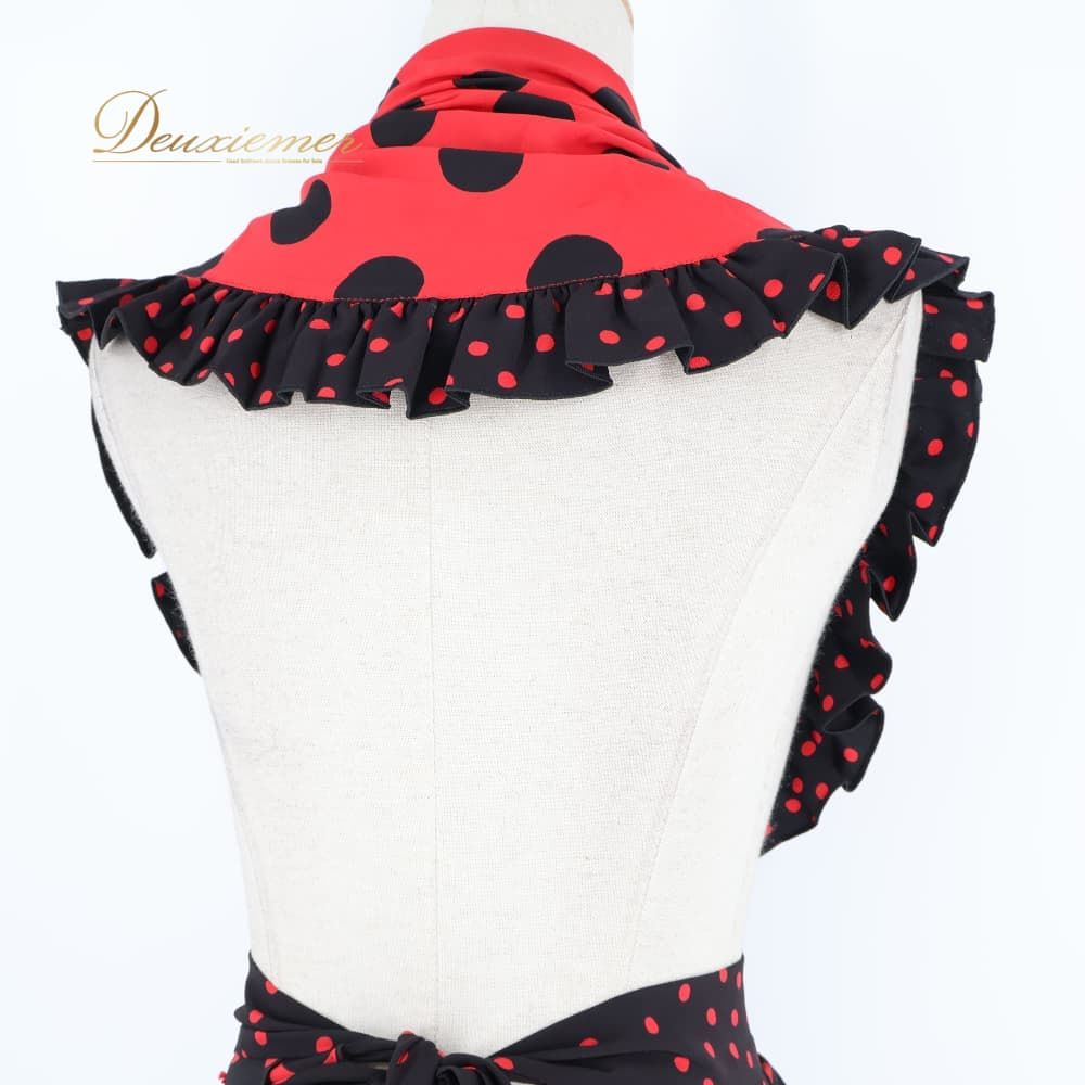 フラメンコ 衣装 MARINA FLAMENCA シージョ エプロン ブラック系