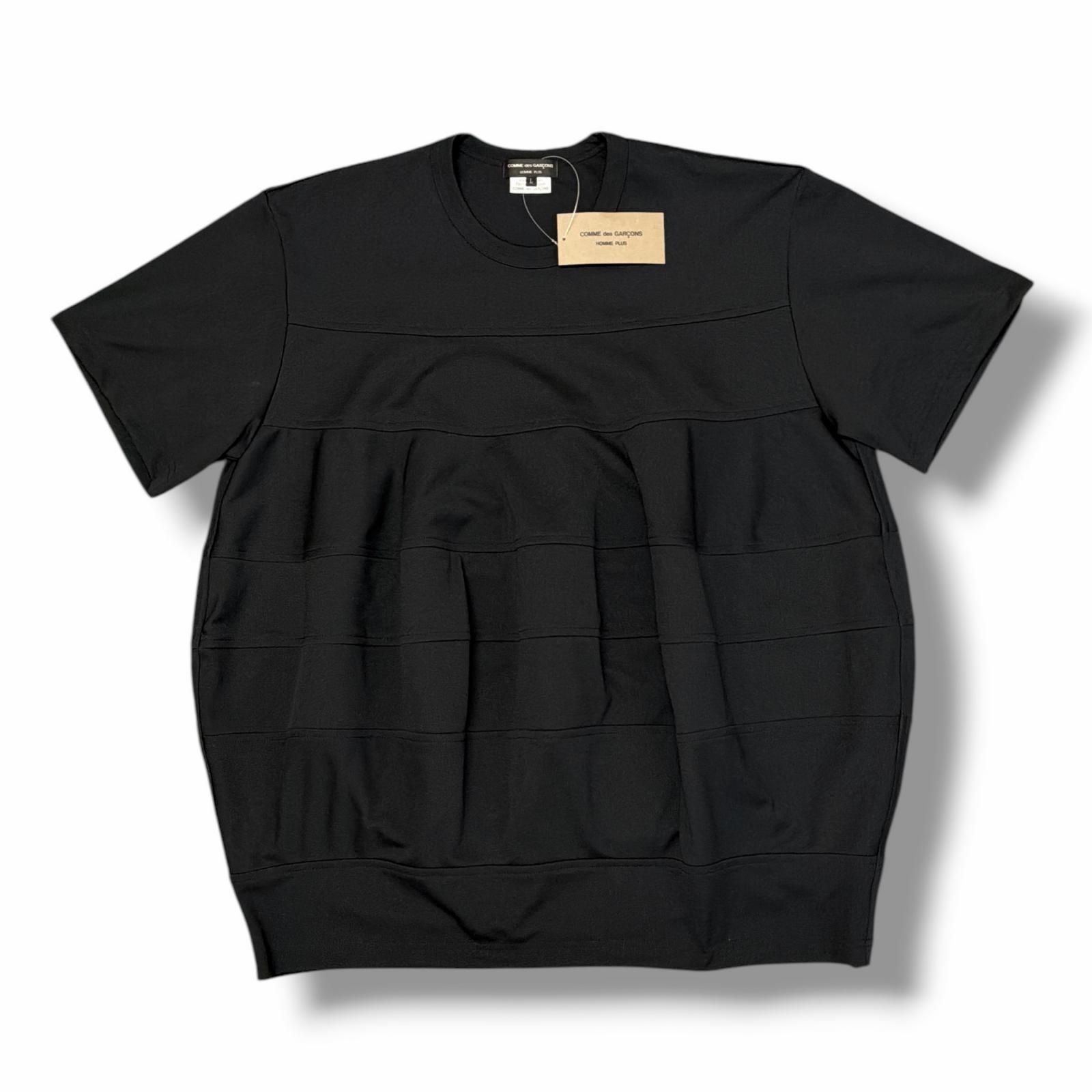 参考上代33000円 COMME des GARCONS HOMME PLUS 26SS Jersey Balloon T-Shirt ジャージバルーンTシャツ カットソー コムデギャルソンオムプリュス PQ-T018-051 ブラック L （18615M）