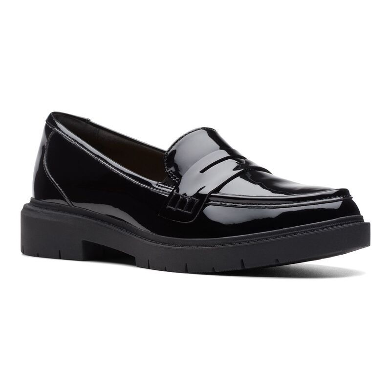 クラークス レディース シューズ スリッポン・ローファー ClarksR Westlynn Ayla Womens Lug Sole Loafers Black ブラック