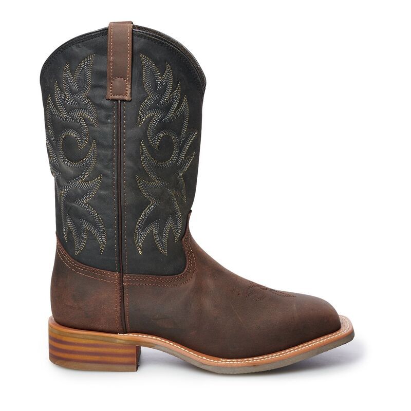 アドテック メンズ シューズ ブーツ・レインブーツ AdTec 9859 Mens Western Boots Black Brown ブラック アドテック メンズ シューズ ブーツ・レインブーツ AdTec 9859 Mens Western Boots Black Brown ブラック