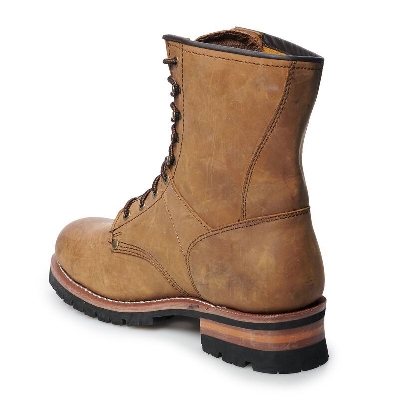 アドテック メンズ シューズ ブーツ・レインブーツ Tシャツ AdTec Logger Mensteel Toe Work Boots Brown ブラウン