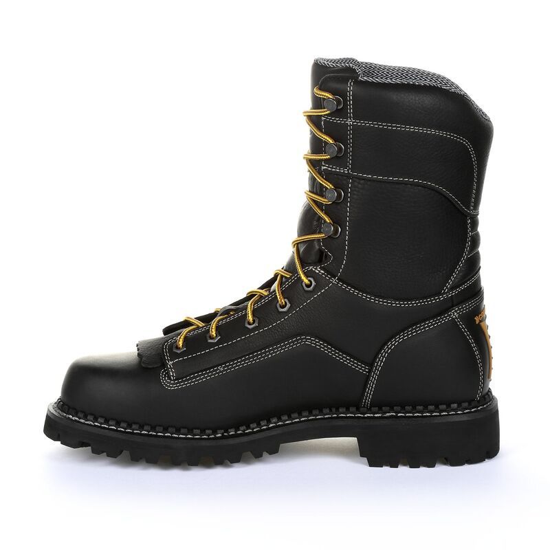 ジョージアブーツ メンズ シューズ ブーツ・レインブーツ Georgia Boots AMP LT Logger Low Mens Waterproof Work Boots Black ブラック
