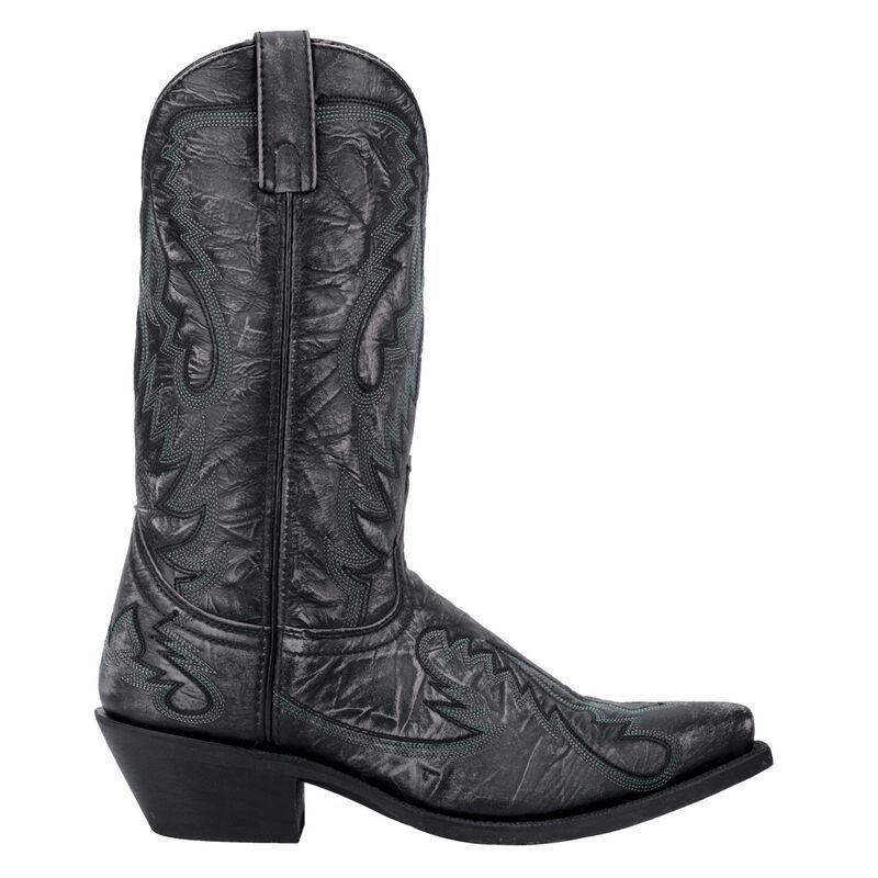ラレド メンズ シューズ ブーツ・レインブーツ Laredo Garrett Mens Cowboy Boots Black Distressed ブラック