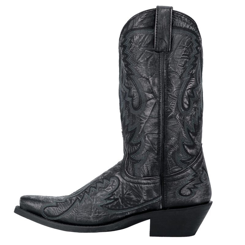 ラレド メンズ シューズ ブーツ・レインブーツ Laredo Garrett Mens Cowboy Boots Black Distressed ブラック