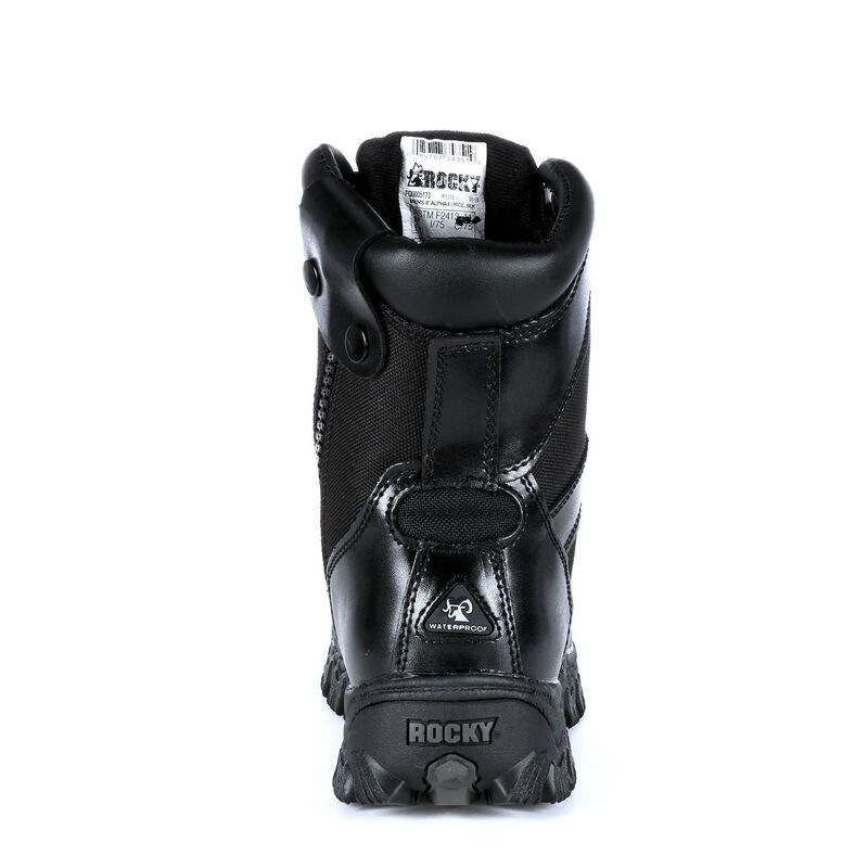 ロッキー メンズ シューズ ブーツ・レインブーツ Rocky AlphaForce MensideZip Waterproof Work Boots Black ブラック