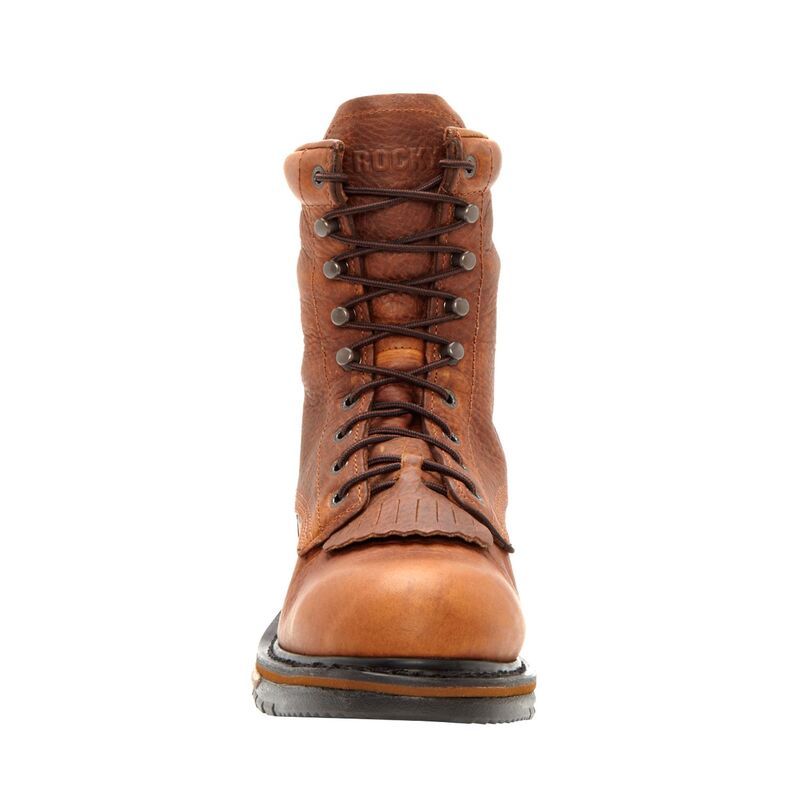 ロッキー メンズ シューズ ブーツ・レインブーツ レース Rocky Original Ride Lacer 8in Waterproof Western Mens Work Boots Tan Pi