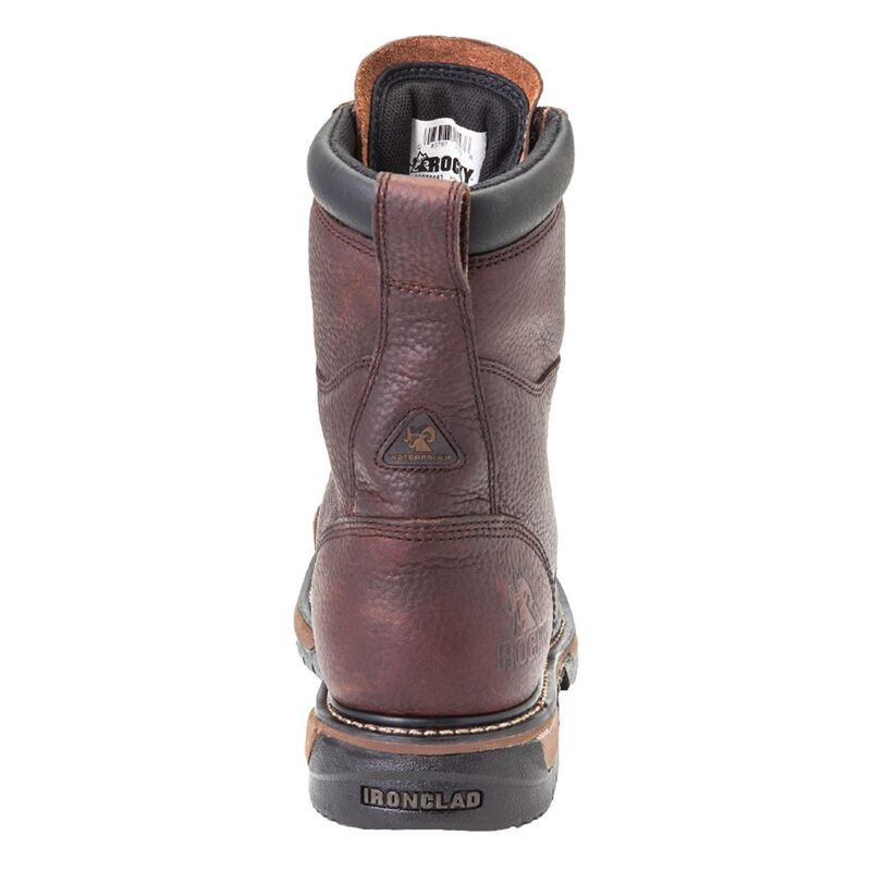 ロッキー メンズ シューズ ブーツ・レインブーツ Rocky IronClad Mens 8in Waterproof Work Boots Brown ブラウン