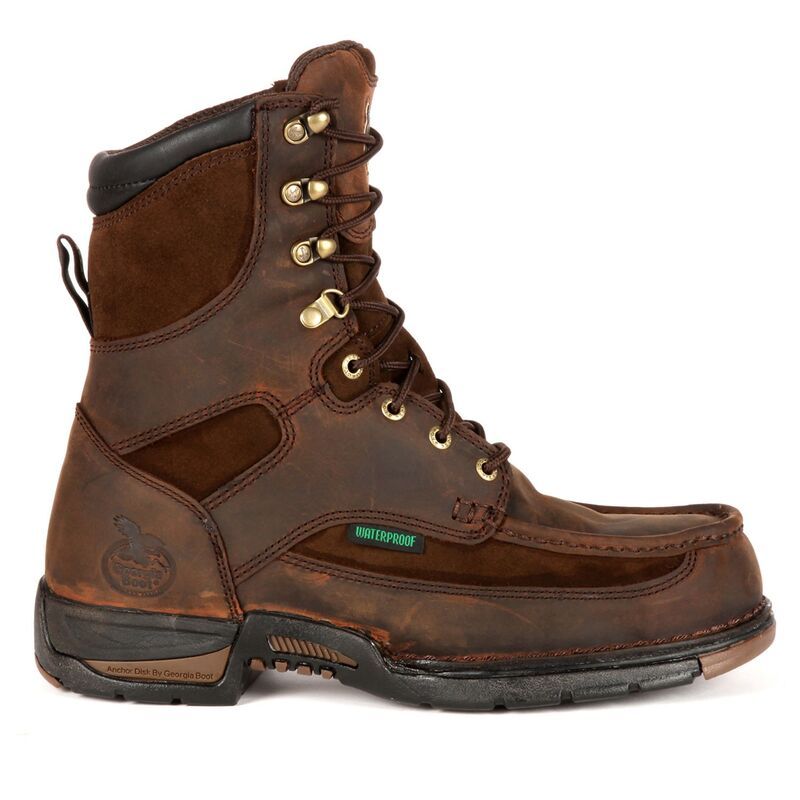 ジョージアブーツ メンズ シューズ ブーツ・レインブーツ Georgia Boots Athens Mens Waterproof 8in Work Boots Brown ブラウン