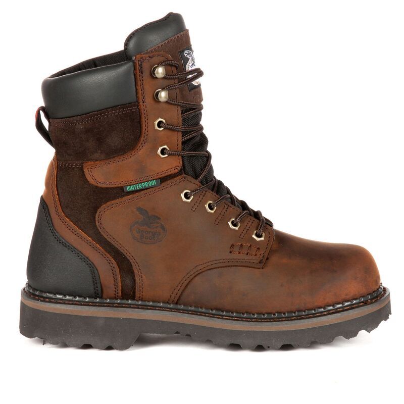 ジョージアブーツ メンズ シューズ ブーツ・レインブーツ Georgia Boots Brookville Mens 8in Waterproof Work Boots Dark Brown ブラウン