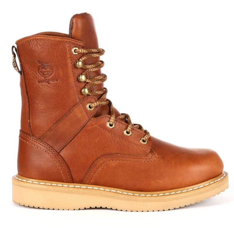 ジョージアブーツ メンズ シューズ ブーツ・レインブーツ Georgia Boots Mens 8in Wedge Work Boots Barracuda Gold ゴールド