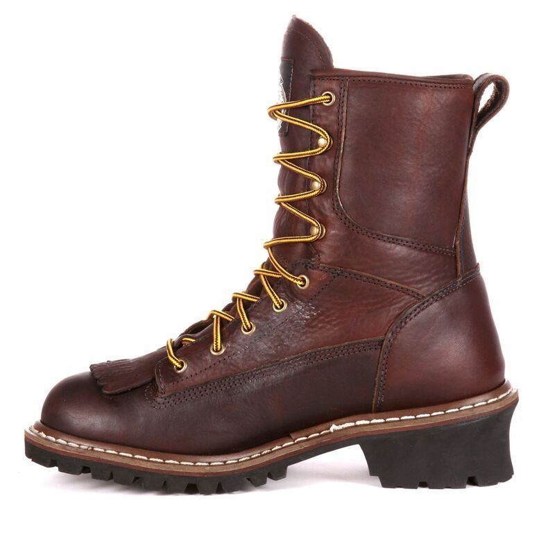 ジョージアブーツ メンズ シューズ ブーツ・レインブーツ Georgia Boots Loggers Mens Waterproof Work Boots Tumbled Chocolate チョコレ