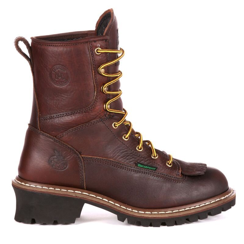 ジョージアブーツ メンズ シューズ ブーツ・レインブーツ Georgia Boots Loggers Mens Waterproof Work Boots Tumbled Chocolate チョコレ