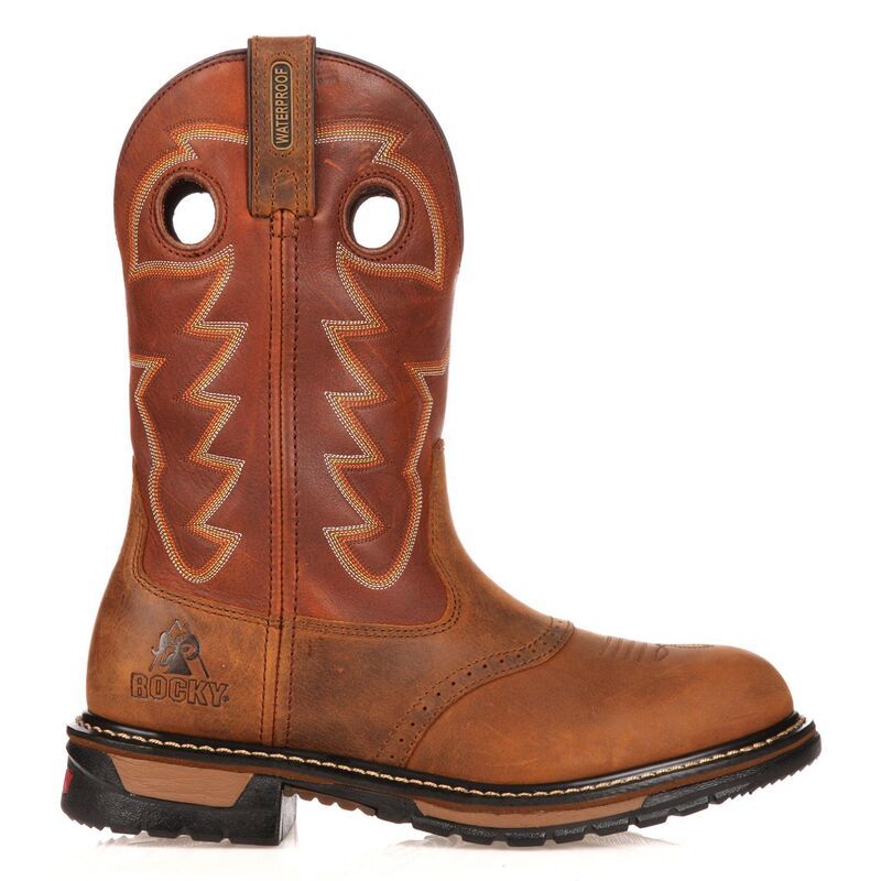 ロッキー メンズ シューズ ブーツ・レインブーツ Rocky Original Ride Branson Roper Mens 11in Waterproof Western Work Bootsaf