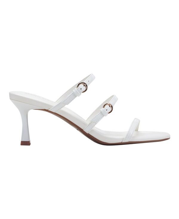 マークフィッシャー レディース シューズ スリッポン・ローファー サンダル Marc Fisher Womens Dressi Strappy SlipOn Dressandals White Pat