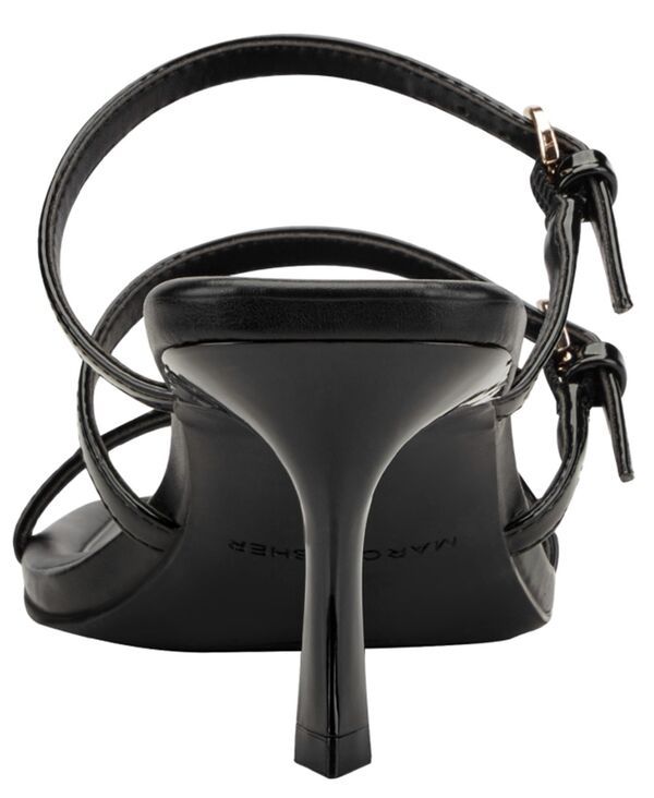 マークフィッシャー レディース シューズ スリッポン・ローファー サンダル Marc Fisher Womens Dressi Strappy SlipOn Dressandals Black Pat
