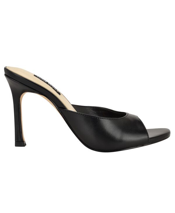 ナインウェスト レディース シューズ スリッポン・ローファー サンダル Nine West Womens Kisco SlipOn Stiletto Dressandals Black ブラック