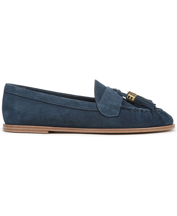 フランコサルト レディース シューズ スリッポン・ローファー Franco Sarto Womens Carita Pointed Toe Loafers Lapis Blue Leather ブルー