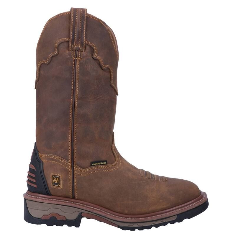 ダンポスト メンズ シューズ ブーツ・レインブーツ Dan Post Blayde Mens Waterproof Work Bootsaddle Tan タン