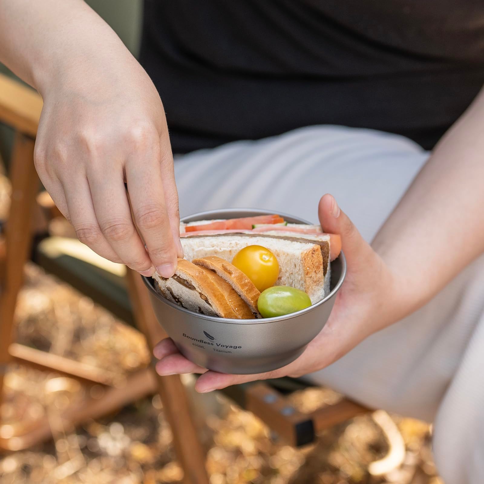 Boundless Voyage チタン ボウル お茶碗 キャンプ 食器 おしゃれ 割れ