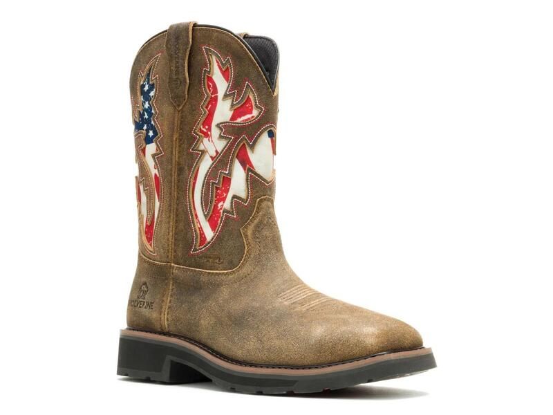 ウルヴァリン メンズ シューズ ブーツ・レインブーツ Tシャツ WolverineRancher Steel Toe Waterproof Wellington Work Boot Mens Dark