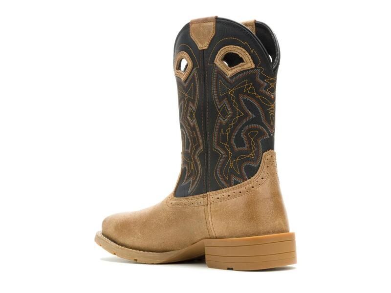 ウルヴァリン メンズ シューズ ブーツ・レインブーツ Tシャツ WolverineWheatland Steel Toe Wellington Hyperrest Work Boot Mens Bla