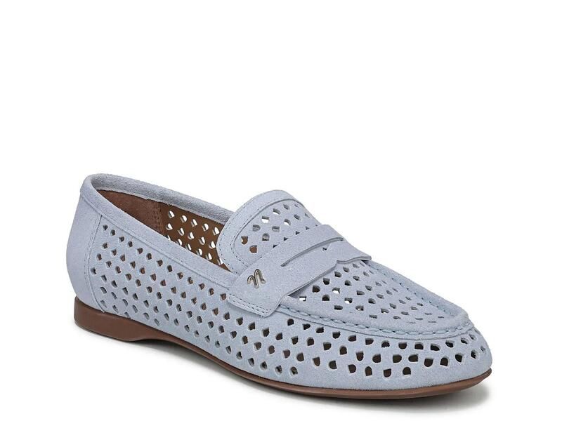 ナチュライザー レディース シューズ スリッポン・ローファー NaturalizerBloom Loafer Light Blue Suede ブルー