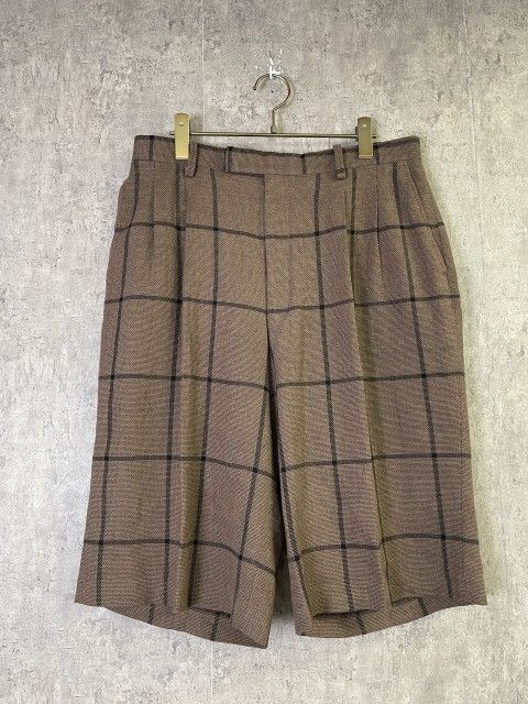 【中古】TAILORGARMENTS ﾃｲﾗｰｶﾞｰﾒﾝﾂ ｼｮｰﾄ ﾊﾟﾝﾂ ｼｮｰﾂ ｽﾗｯｸｽ ﾁｪｯｸ ﾘﾈﾝ ﾌﾞﾗｳﾝ 33952339