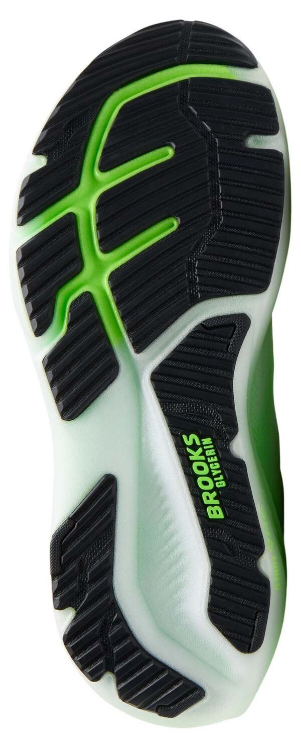 ブルックス メンズ シューズ スニーカー Brooks Mens Glycerin 23 Running Shoes WhitePhantomGreen Gecko ホワイト