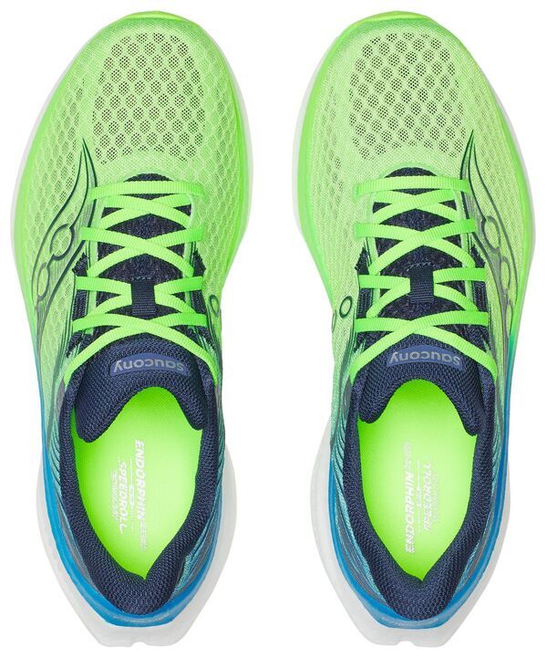 サッカニー メンズ シューズ スニーカー Saucony Mens Endorphin Speed 5 Running ShoeslimeCobalt コバルト