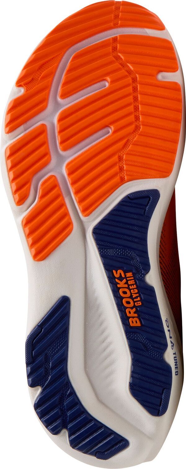 ブルックス メンズ シューズ スニーカー Brooks Mens Glycerin 23 Running Shoeshocking OrangeBlueWhite ホワイト